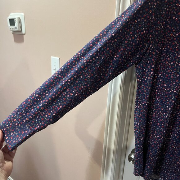 Simon Carter London Button Down Designer Dress Shirt Red Flower Christmas Medium - Picture 5 of 7